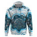 Personalised Prostate Cancer Awareness Month Hoodie Warrior Ribbon Turtle Dot Art Pattern