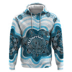 Personalised Prostate Cancer Awareness Month Hoodie Warrior Ribbon Turtle Dot Art Pattern