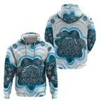 Personalised Prostate Cancer Awareness Month Hoodie Warrior Ribbon Turtle Dot Art Pattern