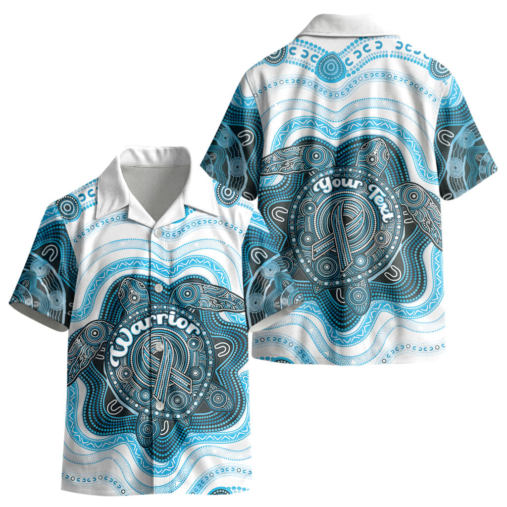 Personalised Prostate Cancer Awareness Month Kid Hawaiian Shirt Warrior Ribbon Turtle Dot Art Pattern