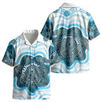 Personalised Prostate Cancer Awareness Month Kid Hawaiian Shirt Warrior Ribbon Turtle Dot Art Pattern