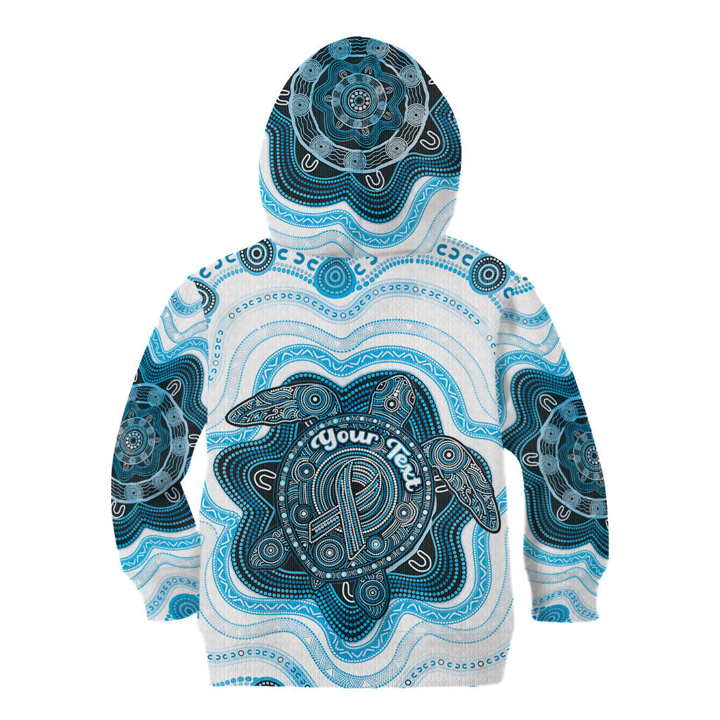 Personalised Prostate Cancer Awareness Month Kid Hoodie Warrior Ribbon Turtle Dot Art Pattern