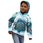 Personalised Prostate Cancer Awareness Month Kid Hoodie Warrior Ribbon Turtle Dot Art Pattern