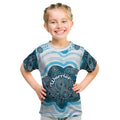 Personalised Prostate Cancer Awareness Month Kid T Shirt Warrior Ribbon Turtle Dot Art Pattern