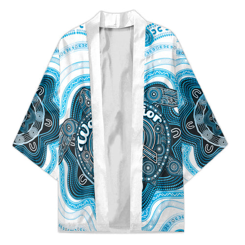 Personalised Prostate Cancer Awareness Month Kimono Warrior Ribbon Turtle Dot Art Pattern
