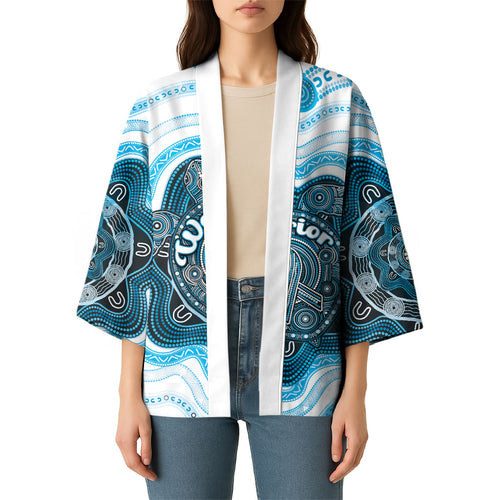 Personalised Prostate Cancer Awareness Month Kimono Warrior Ribbon Turtle Dot Art Pattern