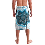 Personalised Prostate Cancer Awareness Month Lavalava Warrior Ribbon Turtle Dot Art Pattern