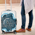 Prostate Cancer Awareness Month Luggage Cover Warrior Ribbon Turtle Dot Art Pattern