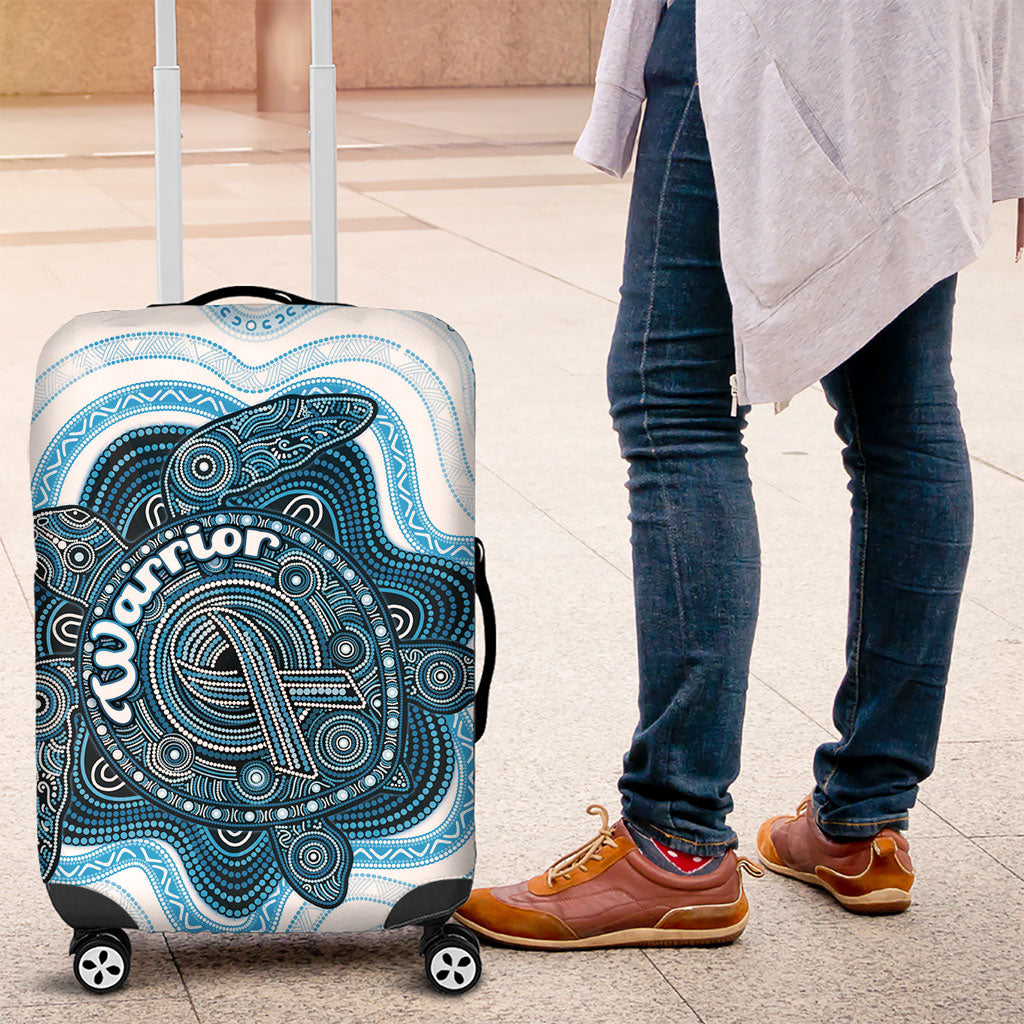 Prostate Cancer Awareness Month Luggage Cover Warrior Ribbon Turtle Dot Art Pattern