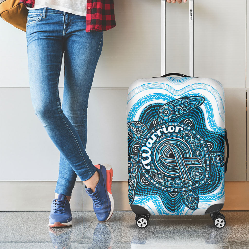Prostate Cancer Awareness Month Luggage Cover Warrior Ribbon Turtle Dot Art Pattern