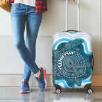 Prostate Cancer Awareness Month Luggage Cover Warrior Ribbon Turtle Dot Art Pattern