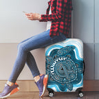 Prostate Cancer Awareness Month Luggage Cover Warrior Ribbon Turtle Dot Art Pattern