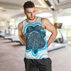 Personalised Prostate Cancer Awareness Month Men Tank Top Warrior Ribbon Turtle Dot Art Pattern
