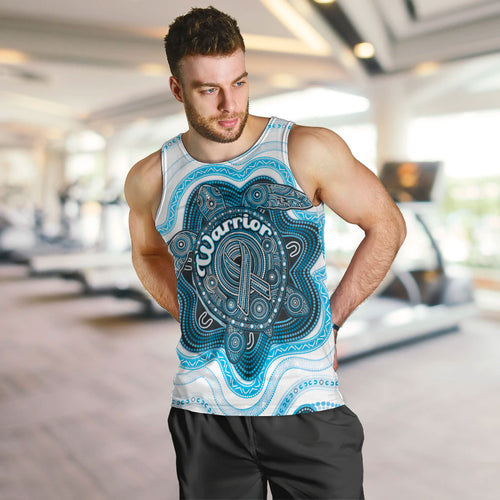 Personalised Prostate Cancer Awareness Month Men Tank Top Warrior Ribbon Turtle Dot Art Pattern