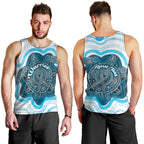 Personalised Prostate Cancer Awareness Month Men Tank Top Warrior Ribbon Turtle Dot Art Pattern