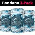Prostate Cancer Awareness Month Neck Gaiter Warrior Ribbon Turtle Dot Art Pattern
