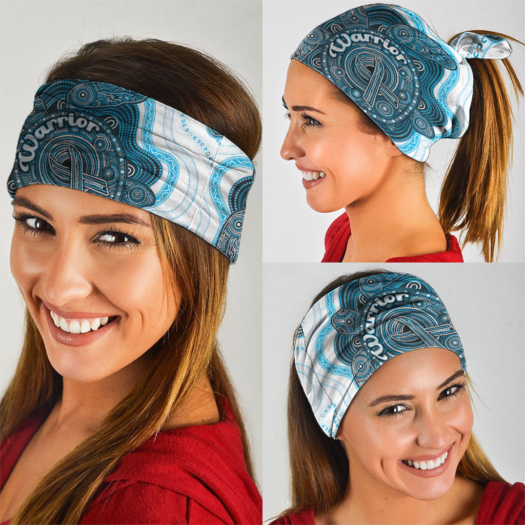 Prostate Cancer Awareness Month Neck Gaiter Warrior Ribbon Turtle Dot Art Pattern