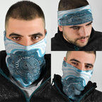 Prostate Cancer Awareness Month Neck Gaiter Warrior Ribbon Turtle Dot Art Pattern