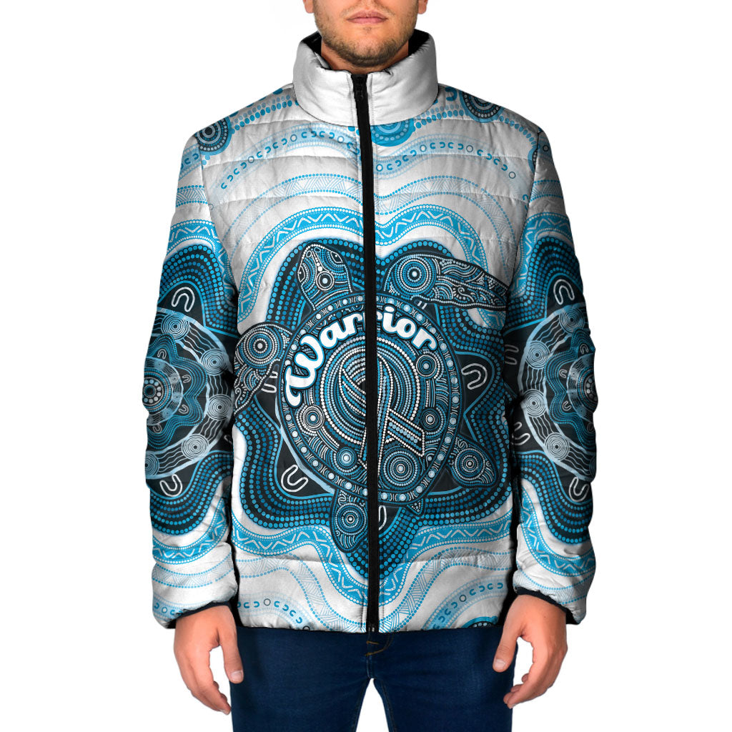 Personalised Prostate Cancer Awareness Month Padded Jacket Warrior Ribbon Turtle Dot Art Pattern