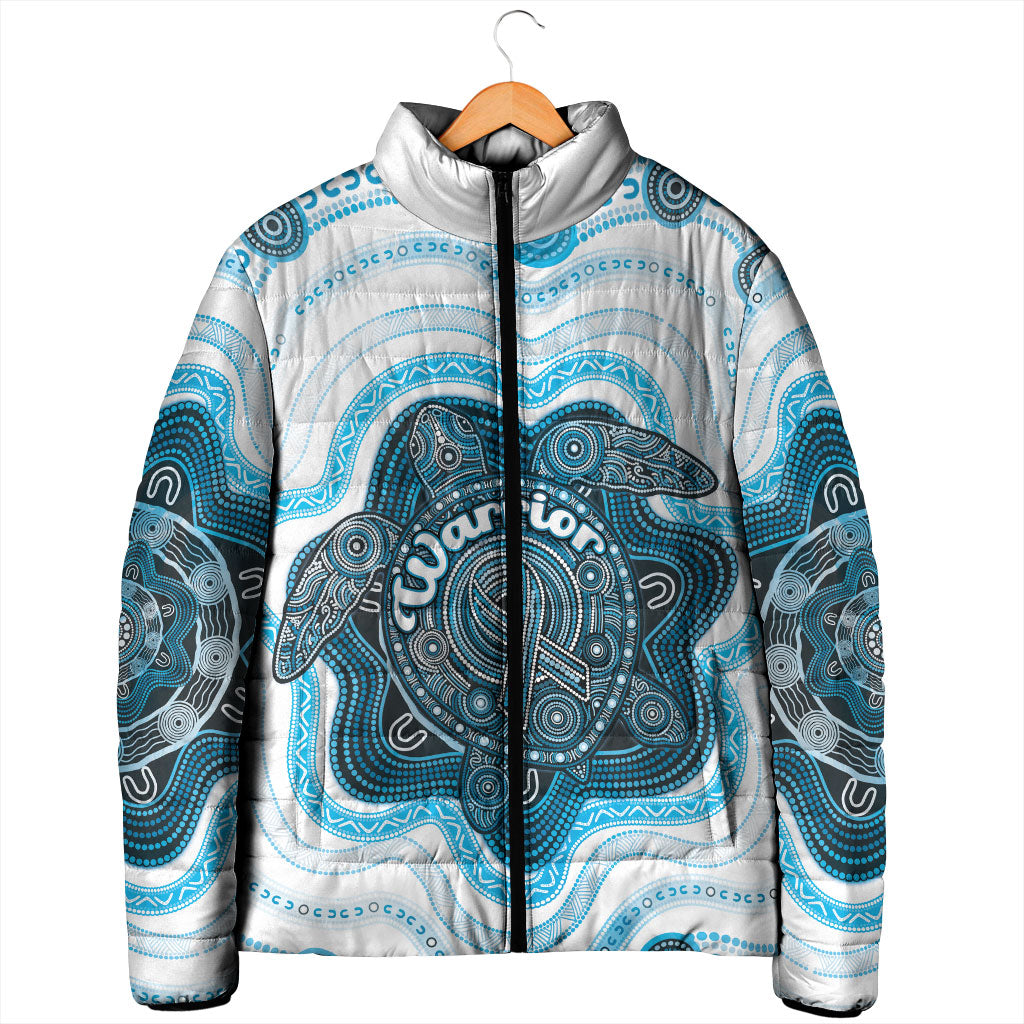 Personalised Prostate Cancer Awareness Month Padded Jacket Warrior Ribbon Turtle Dot Art Pattern