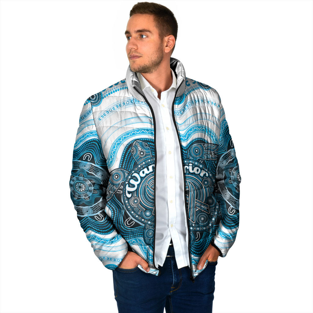 Personalised Prostate Cancer Awareness Month Padded Jacket Warrior Ribbon Turtle Dot Art Pattern