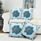 Prostate Cancer Awareness Month Pillow Cover Warrior Ribbon Turtle Dot Art Pattern