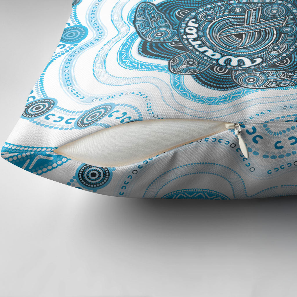 Prostate Cancer Awareness Month Pillow Cover Warrior Ribbon Turtle Dot Art Pattern
