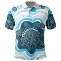 Personalised Prostate Cancer Awareness Month Polo Shirt Warrior Ribbon Turtle Dot Art Pattern