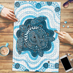 Prostate Cancer Awareness Month Puzzle Warrior Ribbon Turtle Dot Art Pattern