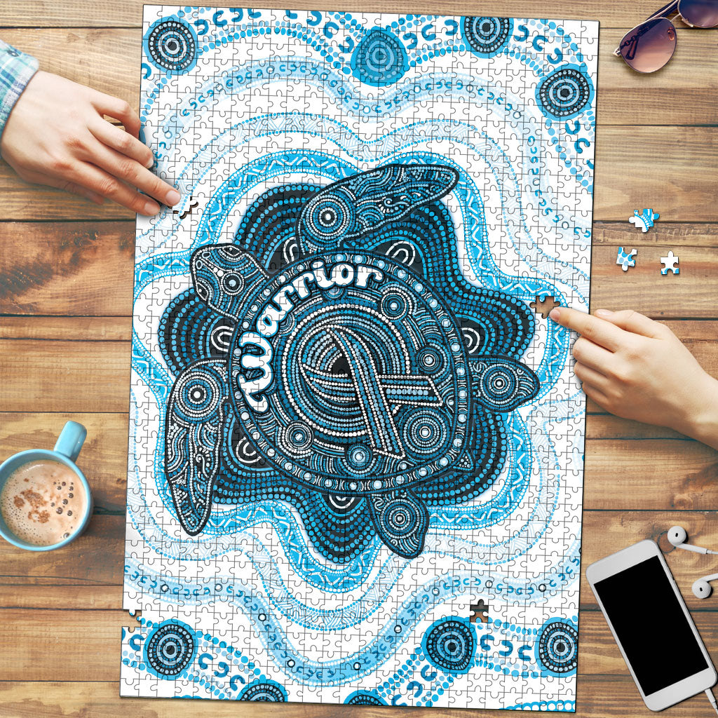 Prostate Cancer Awareness Month Puzzle Warrior Ribbon Turtle Dot Art Pattern