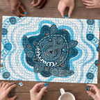 Prostate Cancer Awareness Month Puzzle Warrior Ribbon Turtle Dot Art Pattern