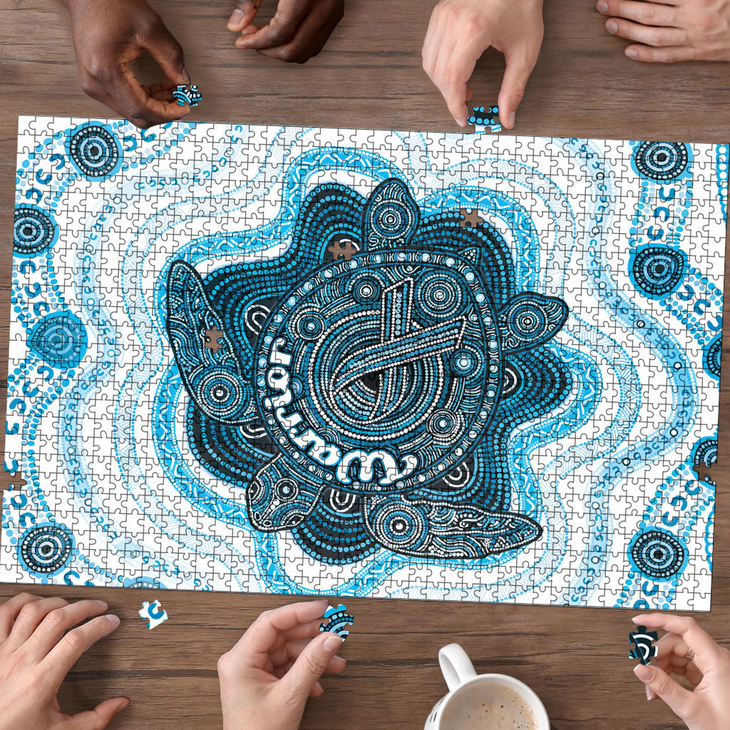 Prostate Cancer Awareness Month Puzzle Warrior Ribbon Turtle Dot Art Pattern