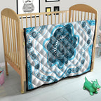 Prostate Cancer Awareness Month Quilt Warrior Ribbon Turtle Dot Art Pattern