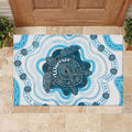 Prostate Cancer Awareness Month Rubber Doormat Warrior Ribbon Turtle Dot Art Pattern