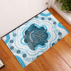 Prostate Cancer Awareness Month Rubber Doormat Warrior Ribbon Turtle Dot Art Pattern