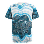 Personalised Prostate Cancer Awareness Month Rugby Jersey Warrior Ribbon Turtle Dot Art Pattern