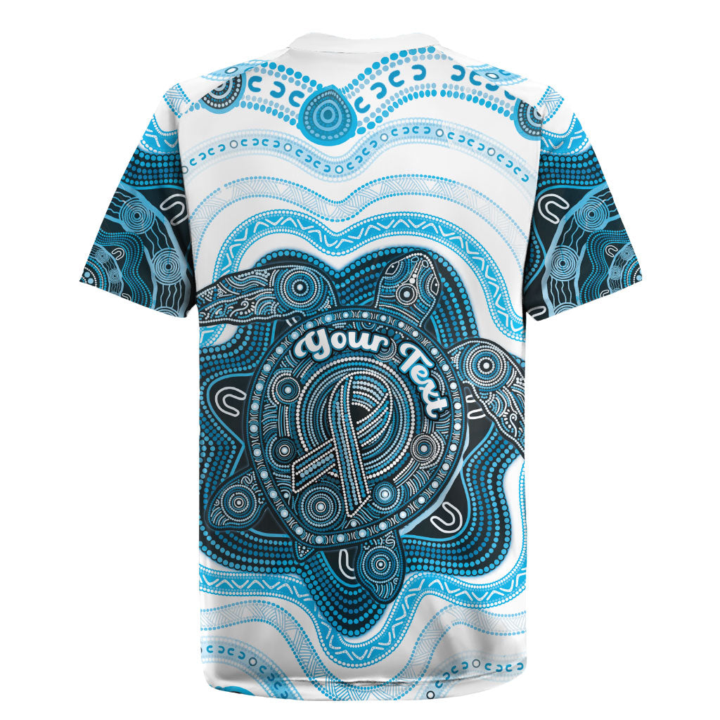 Personalised Prostate Cancer Awareness Month Rugby Jersey Warrior Ribbon Turtle Dot Art Pattern