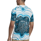 Personalised Prostate Cancer Awareness Month Rugby Jersey Warrior Ribbon Turtle Dot Art Pattern