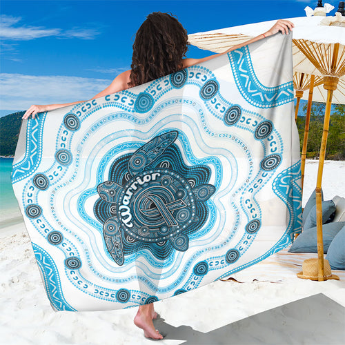 Prostate Cancer Awareness Month Sarong Warrior Ribbon Turtle Dot Art Pattern