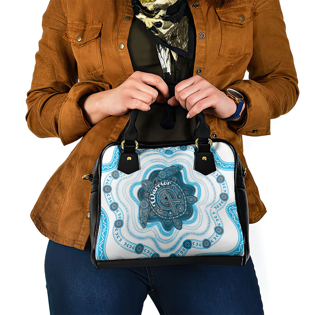 Prostate Cancer Awareness Month Shoulder Handbag Warrior Ribbon Turtle Dot Art Pattern