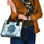 Prostate Cancer Awareness Month Shoulder Handbag Warrior Ribbon Turtle Dot Art Pattern