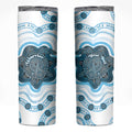 Personalised Prostate Cancer Awareness Month Skinny Tumbler Warrior Ribbon Turtle Dot Art Pattern