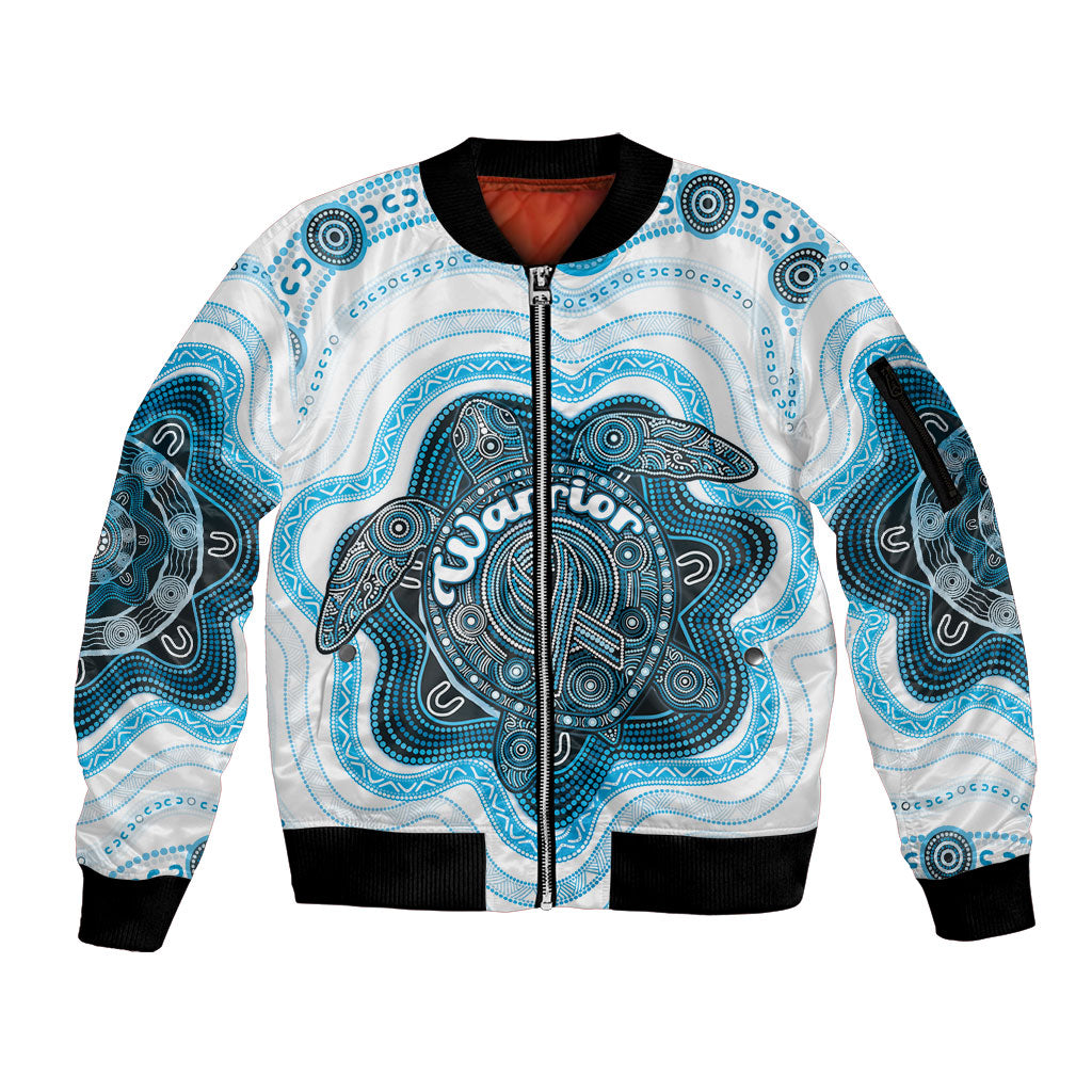 Personalised Prostate Cancer Awareness Month Sleeve Zip Bomber Jacket Warrior Ribbon Turtle Dot Art Pattern