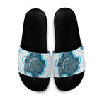 Prostate Cancer Awareness Month Slide Sandals Warrior Ribbon Turtle Dot Art Pattern