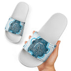 Prostate Cancer Awareness Month Slide Sandals Warrior Ribbon Turtle Dot Art Pattern