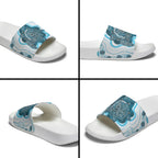 Prostate Cancer Awareness Month Slide Sandals Warrior Ribbon Turtle Dot Art Pattern