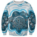 Personalised Prostate Cancer Awareness Month Sweatshirt Warrior Ribbon Turtle Dot Art Pattern