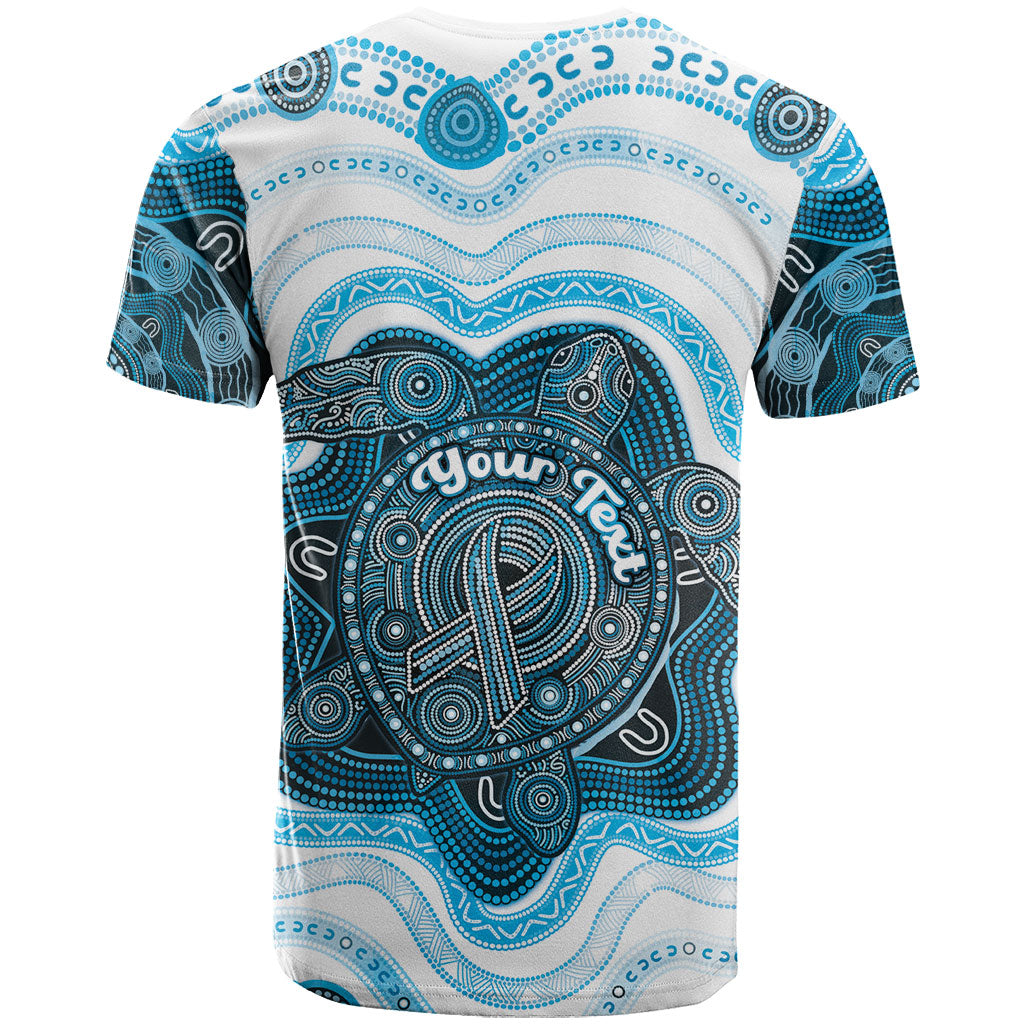 Personalised Prostate Cancer Awareness Month T Shirt Warrior Ribbon Turtle Dot Art Pattern