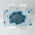 Prostate Cancer Awareness Month Tablecloth Warrior Ribbon Turtle Dot Art Pattern