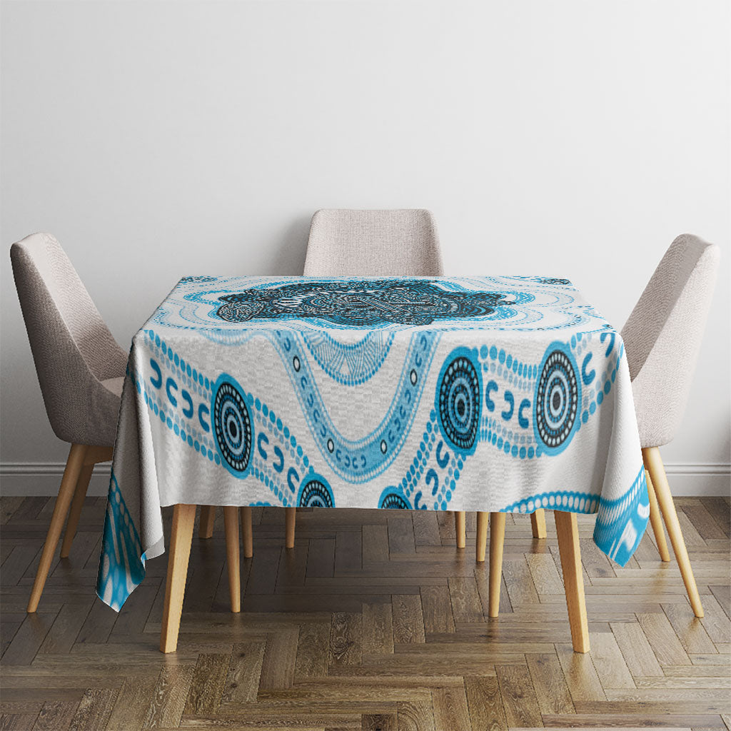 Prostate Cancer Awareness Month Tablecloth Warrior Ribbon Turtle Dot Art Pattern